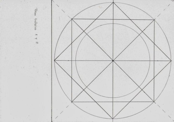 Мандала схема рисования