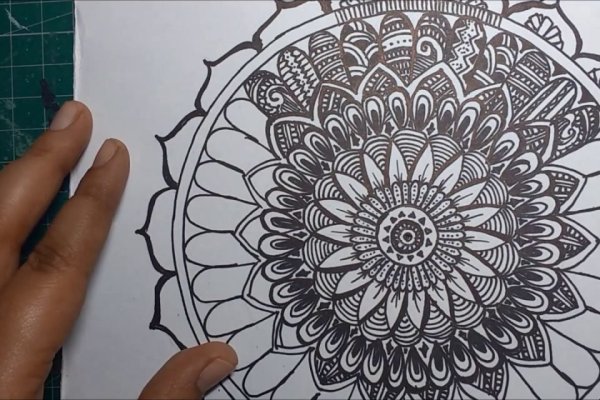 Мандала рисунок пошаговая