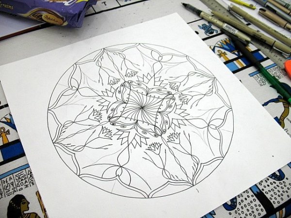 Рисование мандал для начинающих