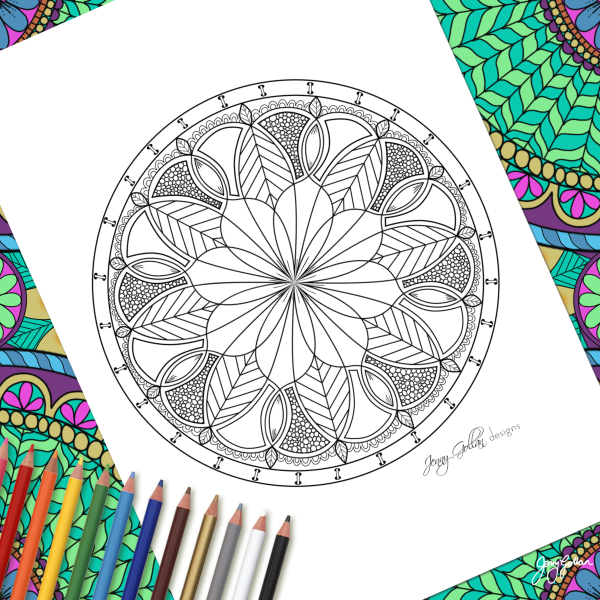 Мандала пошаговое рисование