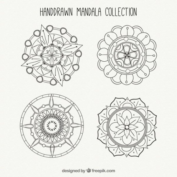 Рисование мандалы для начинающих схемы пошаговая инструкция