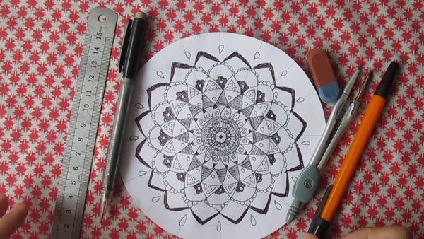 Мандала поэтапно для начинающих