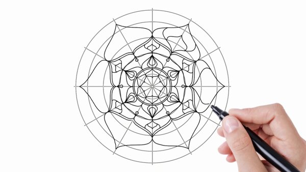Мандала рисовать пошагово