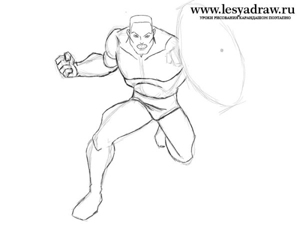Супергерои рисовать карандашом поэтапно