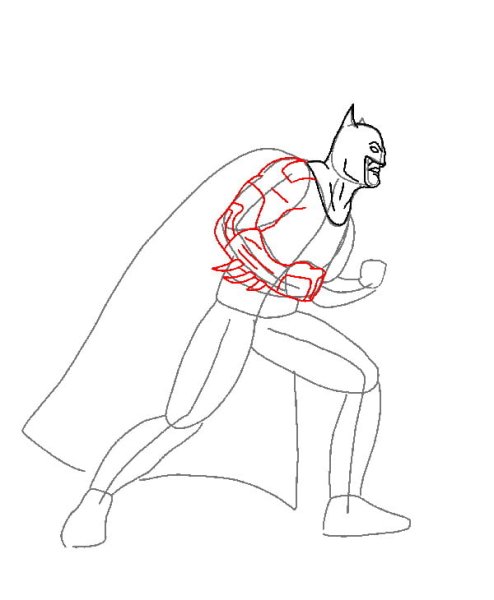 Поэтапное рисование Бэтмена