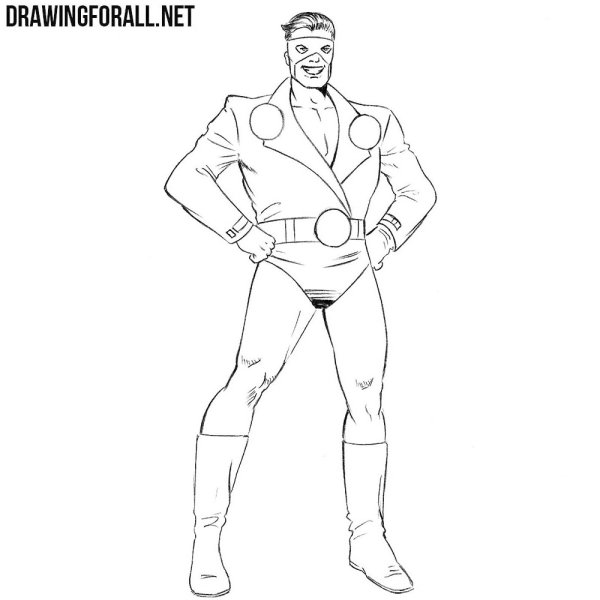 Костюм супергероя рисунок карандашом