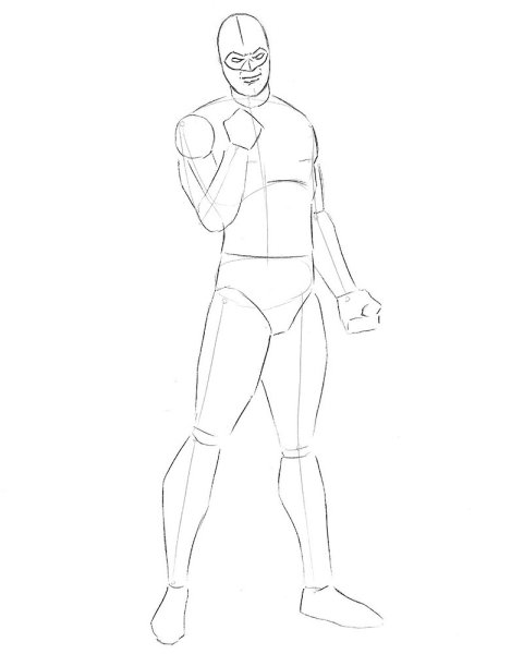 Как нарисовать супергероя поэтапно