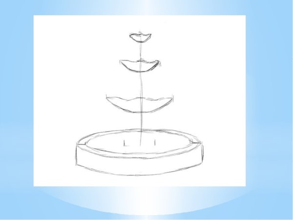 Уроки рисования фонтана