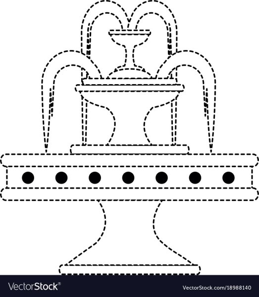 Схема рисования фонтана