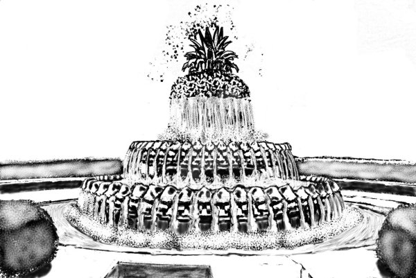 Фонтан скетч