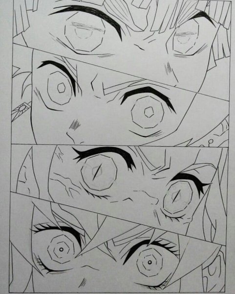 Аниме карандашом клинок рассекающий демонов