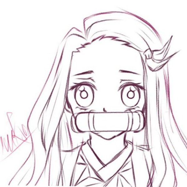 Клинок рассекающий демонов для срисовки