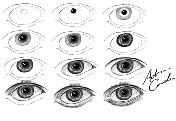 Уроки рисования карандашом глаза