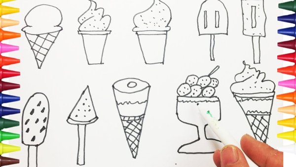 Мороженое карандашом для детей