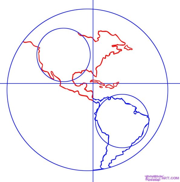 Рисунок земли карандашом для начинающих