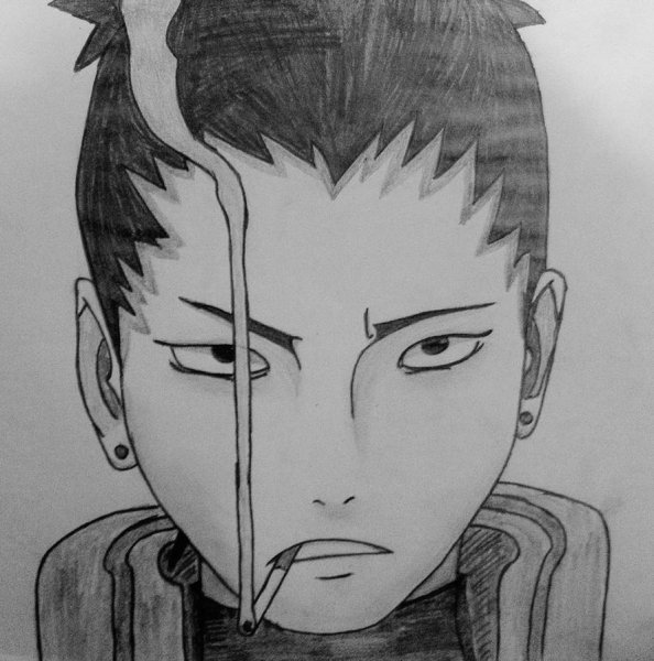 Шикамару Нара для срисовки