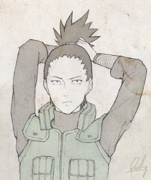 Шикамару Нара для срисовки