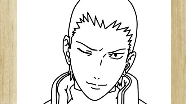 Раскраски Наруто Шикамару