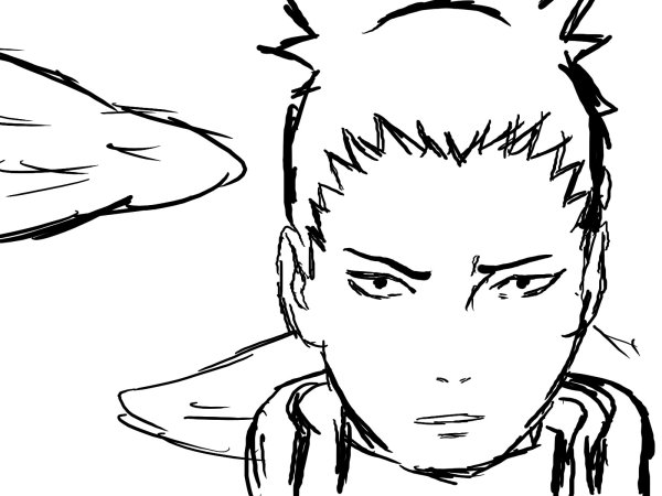 Срисовки карандашом аниме Наруто Шикамару