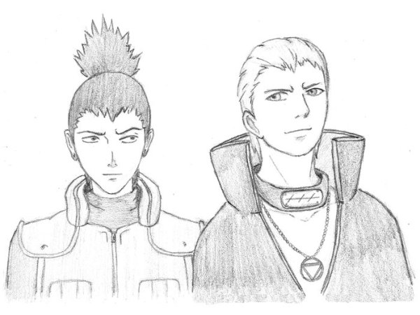 Нарисовать Наруто Шикамару