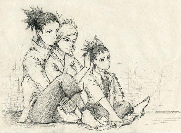 Шикамару и Темари и Шикадай