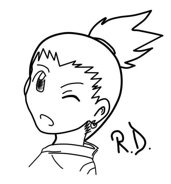 Шикамару раскраска лицо