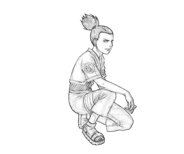 Шикамару скетч