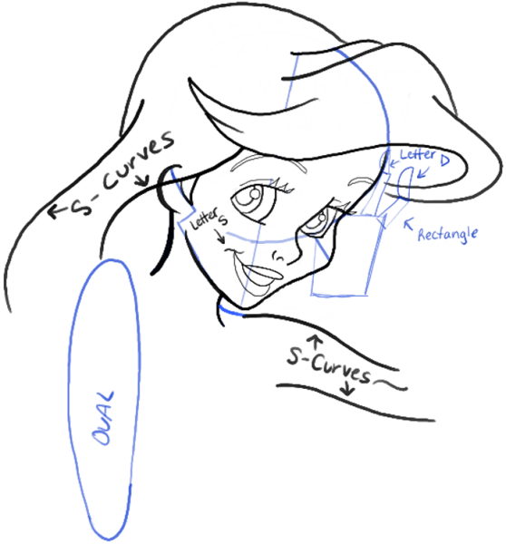 Нарисовать Ариэль поэтапно