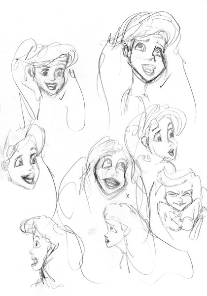 Нарисовать Ариэль поэтапно для начинающих