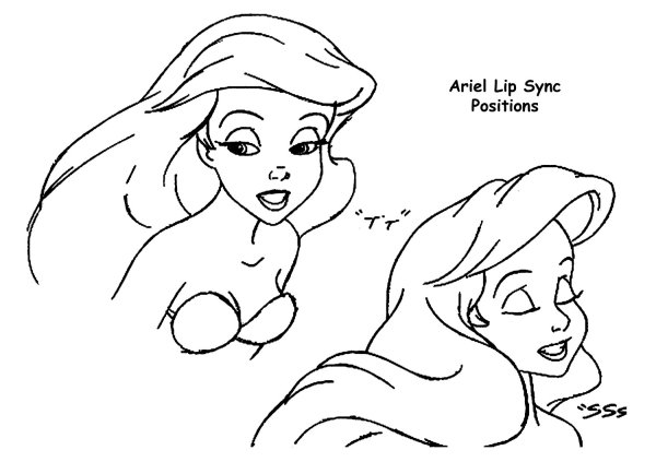 Русалочка model Sheet