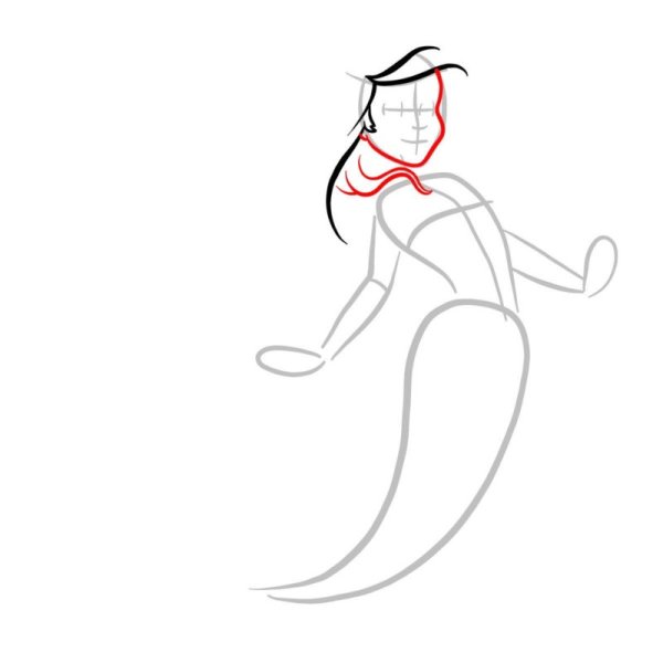 Ариэль поэтапное рисование