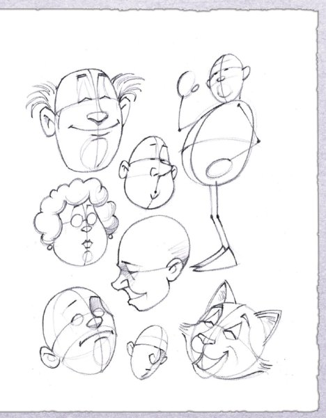 Карикатура карандашом для начинающих