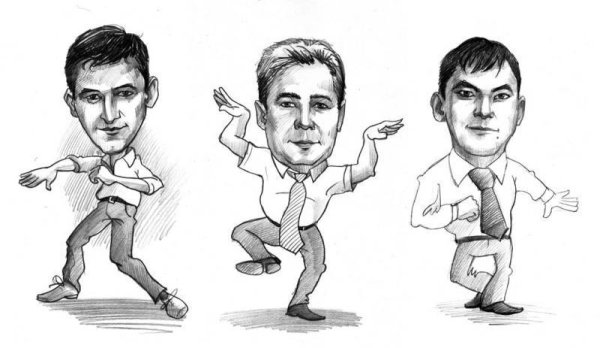 Дружеский шарж пошагово