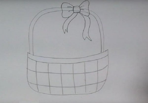 Поэтапное рисование корзины