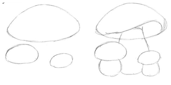 Плетеная корзина карандашом