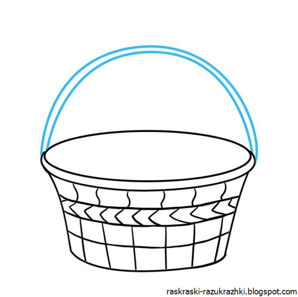 Корзина рисовать легко