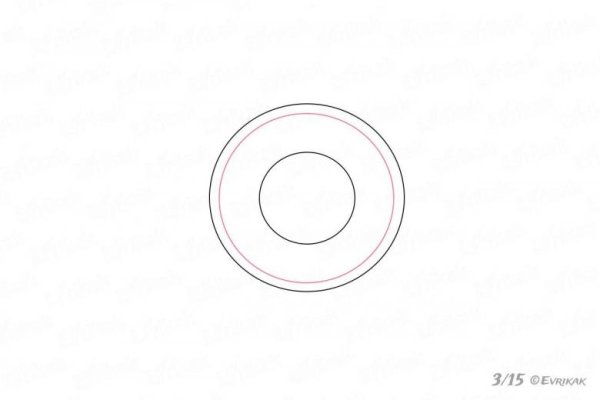 Поэтапное рисование тарелки