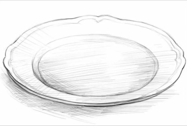 Рисование тарелочка