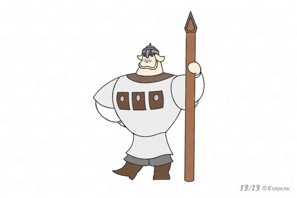 Рисунок богатыря Добрыня Никитич