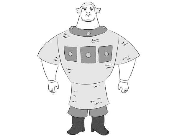 Рисунок богатыря Добрыня Никитич