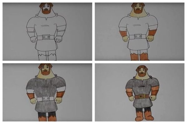 Рисунок богатыря Илья Муромец