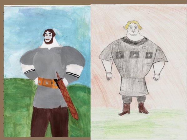 Рисунок богатыря Илья Муромец