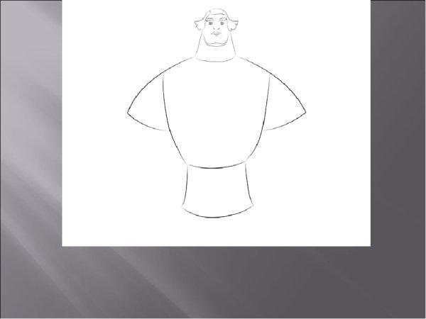 Мужской образ поэтапное рисование