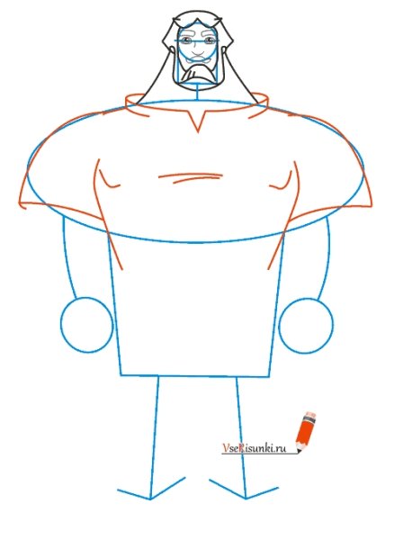 Илья Муромец рисунок поэтапно