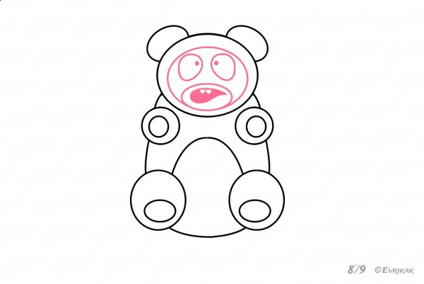ЖЕЛЕЙНЫЙ медведь раскраска