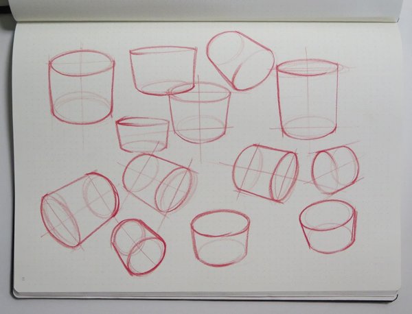 Стакан в перспективе