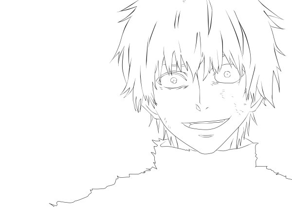 Канеки Кен набросок