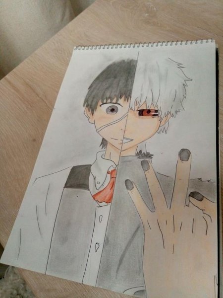 Канеки Кен нарисовать