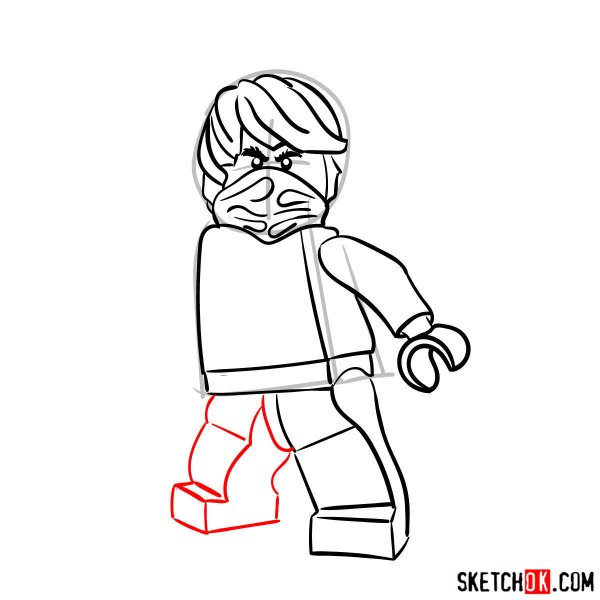 Ниндзяго Коул нарисовать