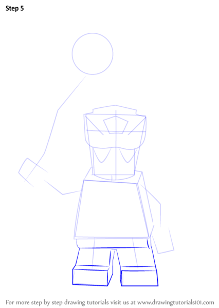 Поэтапное рисование лего Ниндзяго